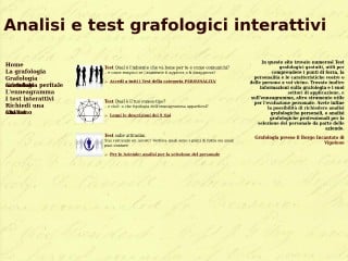 Screenshot sito: AnalisiGrafologica.it