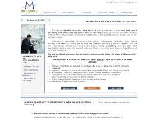 Screenshot sito: Megaproxy.com