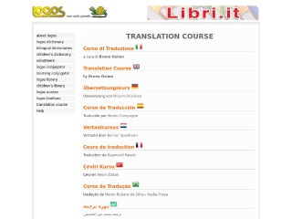 Screenshot sito: Corso di Traduzione