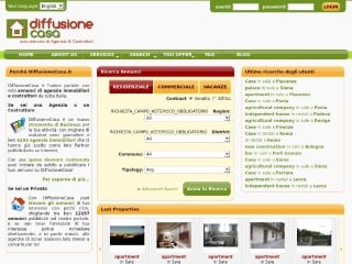 Screenshot sito: Diffusionecasa.it