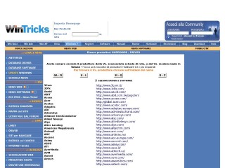 Screenshot sito: Wintricks Driver