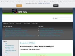 Screenshot sito: Aspo Italia
