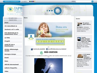 Screenshot sito: IAPB Italia onlus