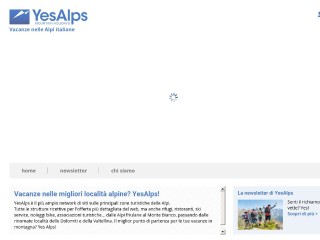 Screenshot sito: YesAlps
