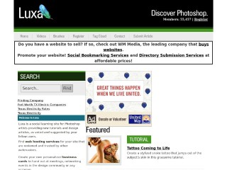 Screenshot sito: Luxa.org