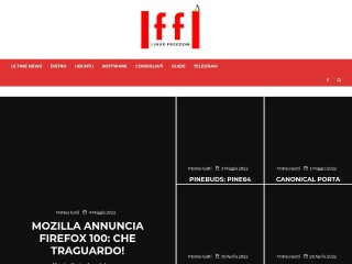 Screenshot sito: LffL linux freedom