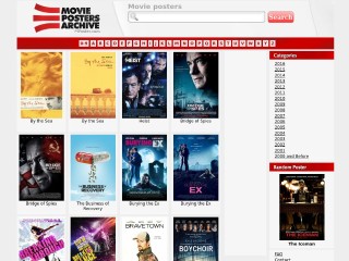 Screenshot sito: Movie Posters Archive