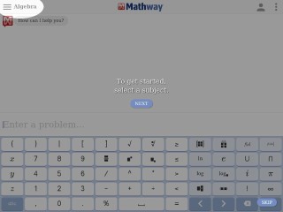 Screenshot sito: Mathway.com