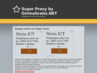 Screenshot sito: Super Proxy