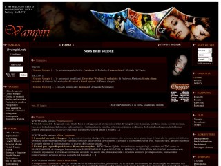 Screenshot sito: Vampiri.net