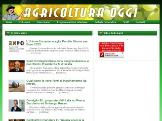 Screenshot sito: Agricoltura Oggi