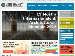 Screenshot sito: Venezia.net