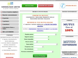 Screenshot sito: ConsulenzaMutui