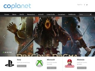 Screenshot sito: CoPlaNet.it