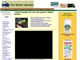 Screenshot sito: Watergarden.com