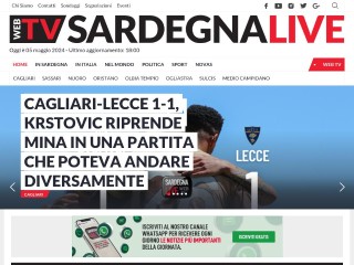 Screenshot sito: Sardegna Live
