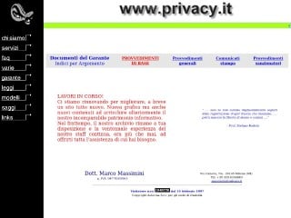 Screenshot sito: Privacy.it