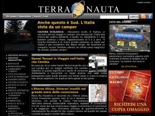 Screenshot sito: Terranauta.it