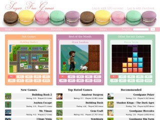 Screenshot sito: Sugar Free Games