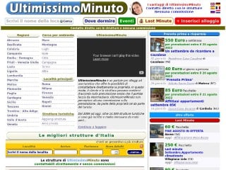 Screenshot sito: UltimissimoMinuto