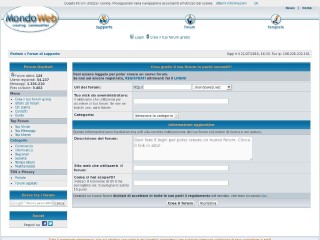 Screenshot sito: Mondoweb.net