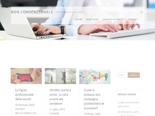 Screenshot sito: NonConvenzionale