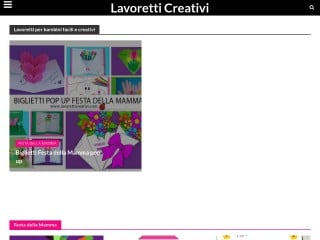 Screenshot sito: Lavoretti Creativi