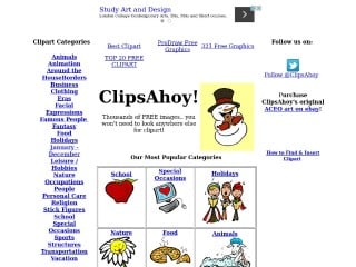 Screenshot sito: Clips Ahoy