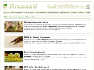 Screenshot sito: PaginaInizio.com Utility