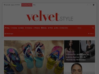Screenshot sito: VelvetStyle.it