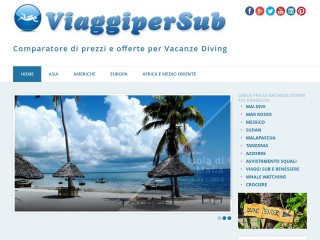 Screenshot sito: Viaggipersub.it