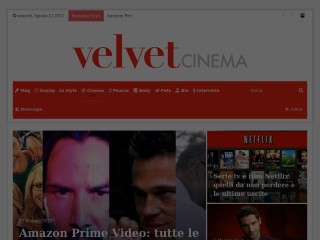 Screenshot sito: VelvetCinema.it