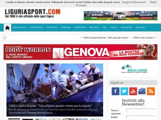 Screenshot sito: LiguriaSport.com