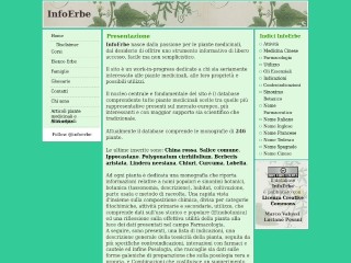 Screenshot sito: InfoErbe