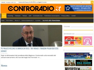 Screenshot sito: Controradio