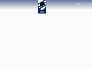 Screenshot sito: Sampdoria