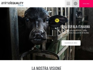 Screenshot sito: AnimalEquality