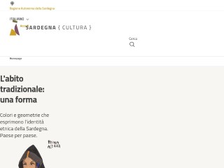 Screenshot sito: Sardegnacultura.it