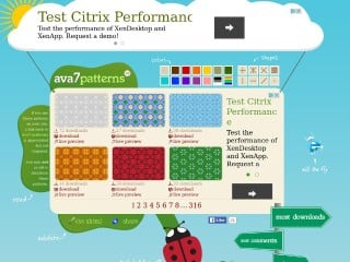 Screenshot sito: AVA7 Patterns