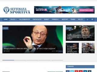 Screenshot sito: Settimanasportiva.it