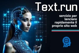 Text run: servizio per lanciare rapidamente il proprio sito web