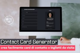  Contact Card Generator: crea facilmente card di contatto o biglietti da visita 