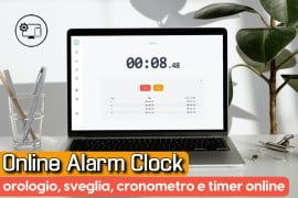 Online Alarm Clock: orologio, sveglia, cronometro e timer online