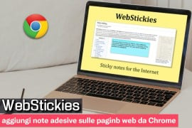 WebStickies: aggiungi note adesive sulle pagine web da Chrome