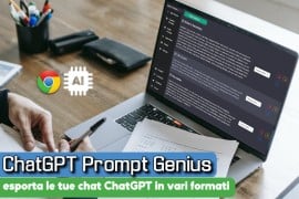 ChatGPT Prompt Genius: esporta le tue chat ChatGPT in vari formati