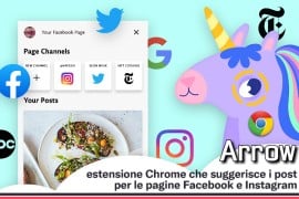 Arrow: estensione Chrome che suggerisce i post per le pagine Facebook e Instagram