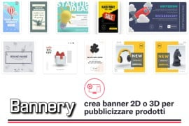  Bannery: crea banner 2D o 3D per pubblicizzare prodotti 