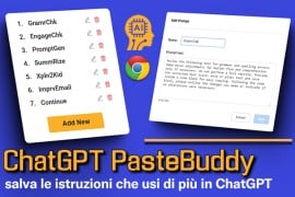 ChatGPT PasteBuddy: salva le istruzioni che usi di più in ChatGPT