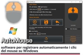AutoMouse: software per registrare automaticamente i clic del mouse su Windows