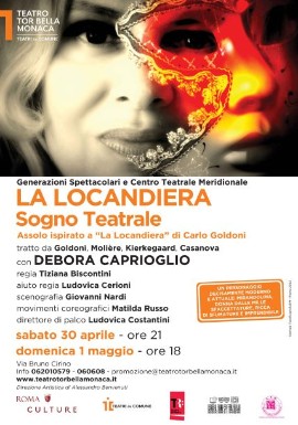 DEBORA CAPRIOGLIO in LA LOCANDIERA al Teatro Tor Bella Monaca